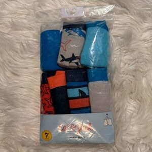 Cat & Jack Boys Shark Boxer Briefs 7 Pack Size Medium 8 NWT